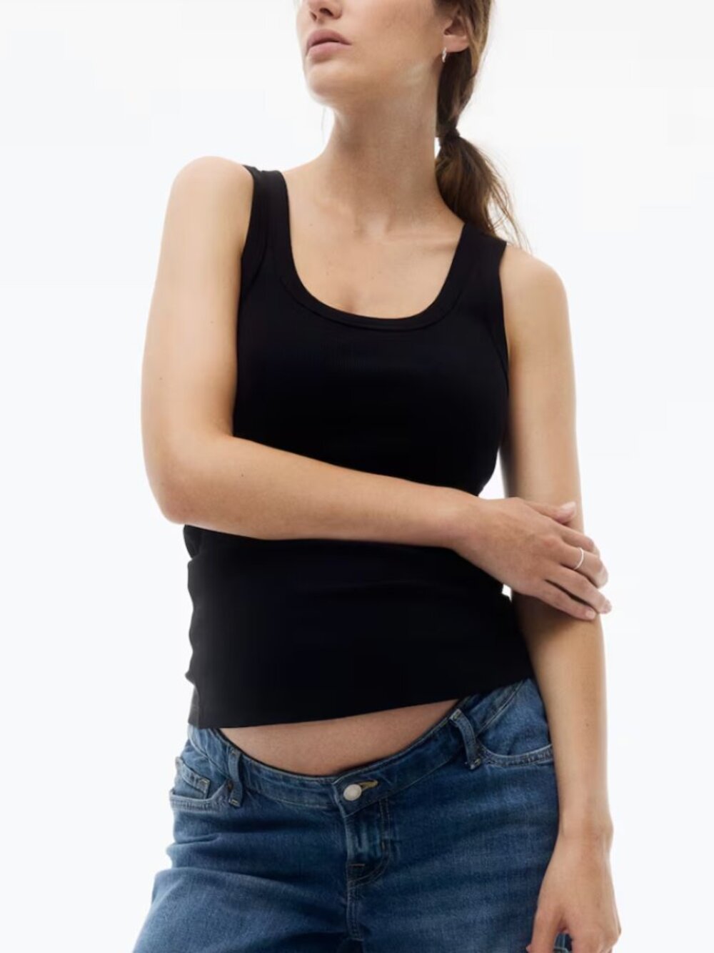 Lot of Three: H&M Maternity Ribbed Tank Tops Size L and XL